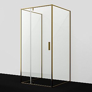 Душевой уголок WasserKRAFT Aisch 55P 55P42 100х100 профиль золото матовое/стекло прозрачное купить в интернет-магазине Sanbest