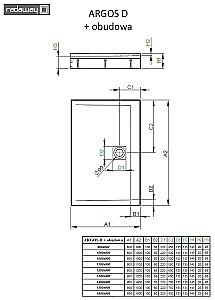 Душевой поддон Radaway Argos D 4ADN912-02 120х90 белый купить в интернет-магазине Sanbest