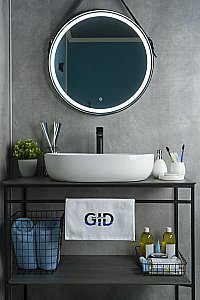 Раковина накладная Gid Lago 60 N9026a 51112 белая купить в интернет-магазине Sanbest