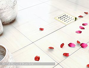 Душевой трап Pestan Confluo Standard 13000134 золото купить в интернет-магазине Sanbest