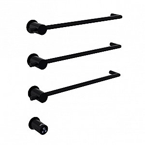 Полотенцесушитель электрический ABBER Charme AH4003MB черный матовый купить в интернет-магазине сантехники Sanbest