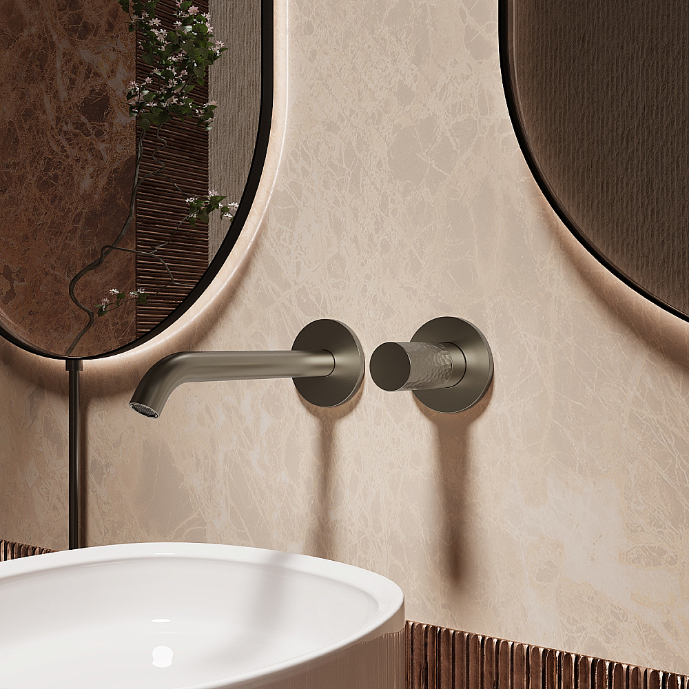 Смеситель для раковины Vincea Aura VBFW-6AU1GM вороненая сталь купить в интернет-магазине сантехники Sanbest