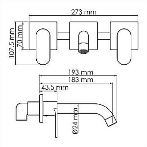 Смеситель для раковины WasserKRAFT Elbe 7445 купить в интернет-магазине сантехники Sanbest