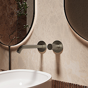 Смеситель для раковины Vincea Aura VBFW-6AU1GM вороненая сталь купить в интернет-магазине сантехники Sanbest