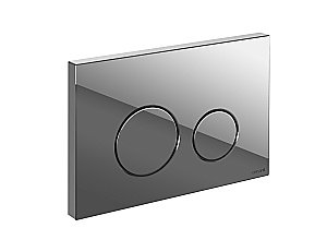 Унитаз подвесной Cersanit CREA SQUARE CO DPL EO SLIM c инсталляцией LINK PRO/кнопка TWINS хром глянцевый, с крышкой микролифт, безободковый купить в интернет-магазине Sanbest