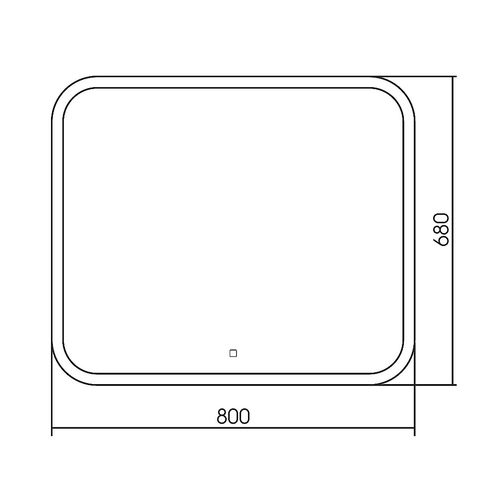 Зеркало ABBER See AG6109S-0.8 80x68 в ванную от интернет-магазине сантехники Sanbest