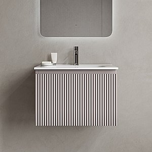Тумба с раковиной Sancos Snob R 1.0 SNR1.060SM/CN7001 Doha Soft для ванной в интернет-магазине Sanbest