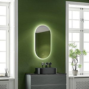 Зеркало Sancos Oval OV45C зеркальное в ванную от интернет-магазине сантехники Sanbest