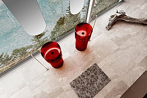 Раковина Abber Kristall AT2701Rubin-H красная купить в интернет-магазине Sanbest