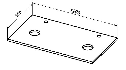 Столешница Aquanet Терра 120 белый матовый для ванной в интернет-магазине сантехники Sanbest