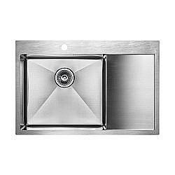 Мойка кухонная Paulmark Atlan PM217851-BSL левая купить в интернет-магазине сантехники Sanbest