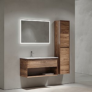 Тумба с раковиной Sancos Marmi 1.0 MR1.0100LECH дуб чарльстон для ванной в интернет-магазине Sanbest