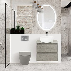 Унитаз подвесной BelBagno Colorato BB062CHR-GR безободковый, серый матовый купить в интернет-магазине Sanbest