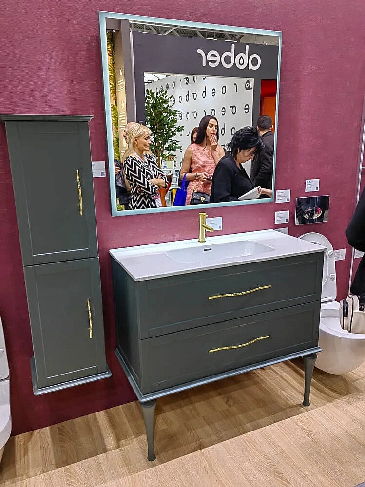 Пенал подвесной CEZARES TIFFANY 55335 34 Verde opaco для ванной в интернет-магазине сантехники Sanbest