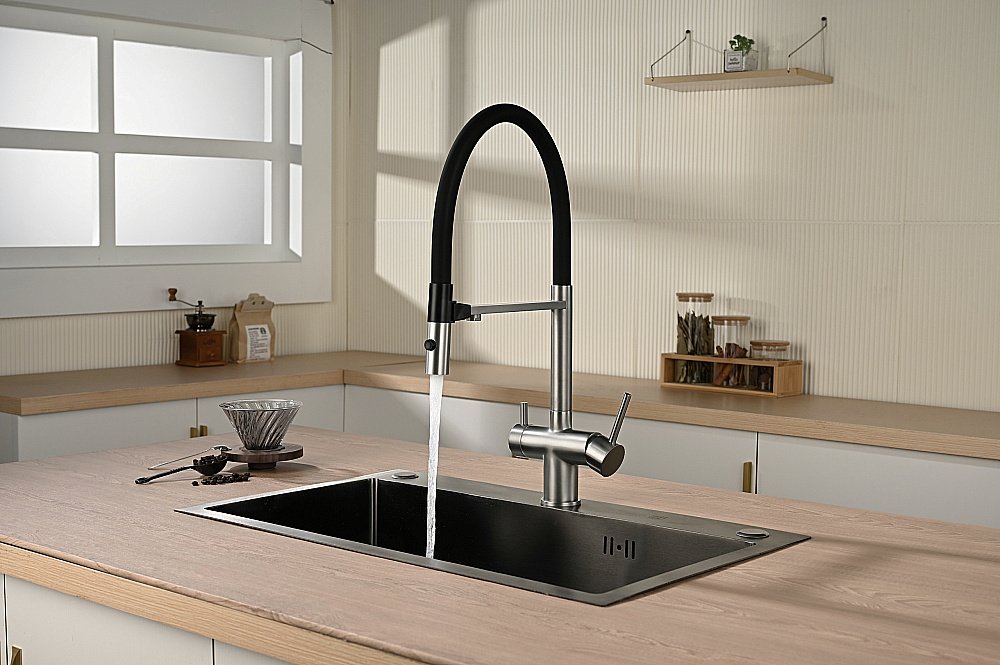 Смеситель для кухни Vincea VKF-120CH хром купить в интернет-магазине сантехники Sanbest