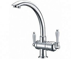 Смеситель для кухни Zorg Sanitary ZR 327 YF Хром купить в интернет-магазине сантехники Sanbest
