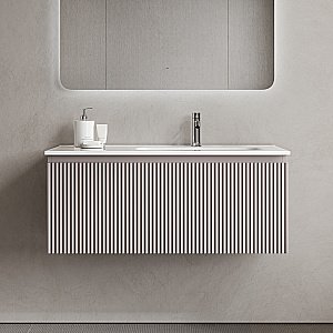 Тумба с раковиной Sancos Snob R 1.0 SNR1.0100LSM/SNR1.0100RSM Doha Soft для ванной в интернет-магазине Sanbest