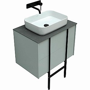 Тумба с раковиной Allen Brau Reality 70 1.32004.PWM папирус матовый для ванной в интернет-магазине Sanbest