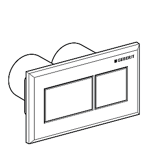 Кнопка для инсталляции Geberit 116.051.KV.1 черный купить в интернет-магазине сантехники Sanbest