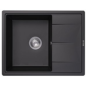Кухонная мойка Abber Quarz 65х51 AQ2903B черная матовая купить в интернет-магазине сантехники Sanbest