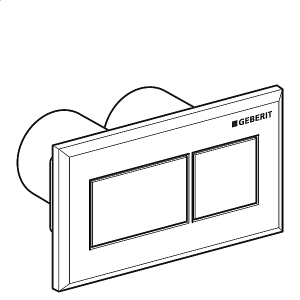 Кнопка для инсталляции Geberit 116.051.KV.1 черный купить в интернет-магазине сантехники Sanbest