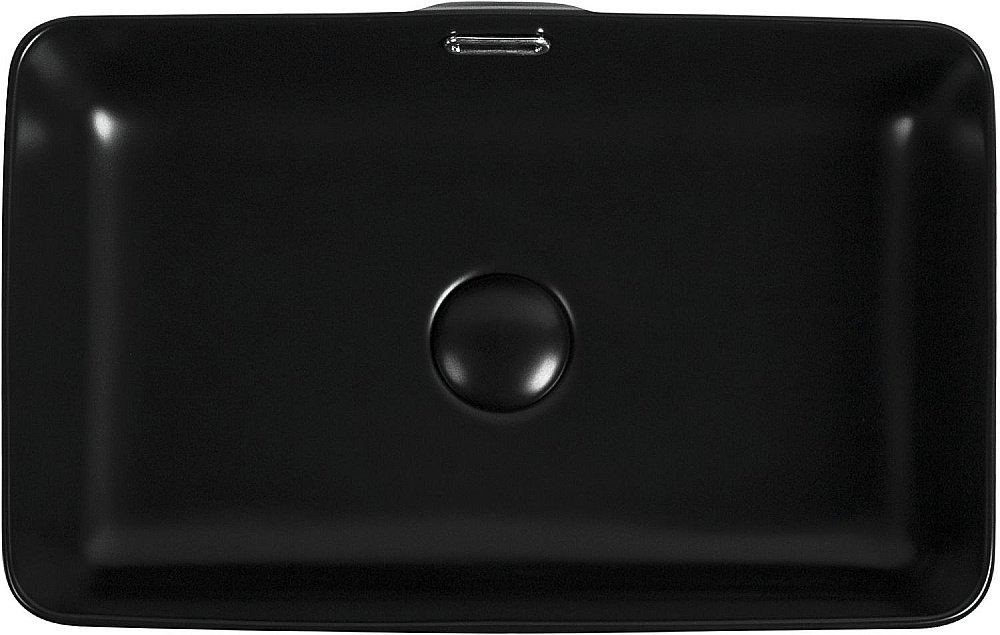 Раковина накладная Aquanet Perfect-2-MB 48 273677 черная матовая купить в интернет-магазине Sanbest