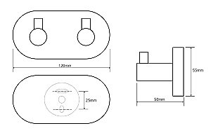 Крючок Bemeta DARK 104405200 черный матовый купить в интернет-магазине сантехники Sanbest