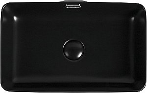 Раковина накладная Aquanet Perfect-2-MB 48 273677 черная матовая купить в интернет-магазине Sanbest