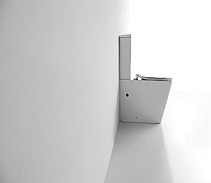 Унитаз напольный Ceramalux NS-2170 белый, безободковый, с бачком, с крышкой микролифт купить в интернет-магазине Sanbest