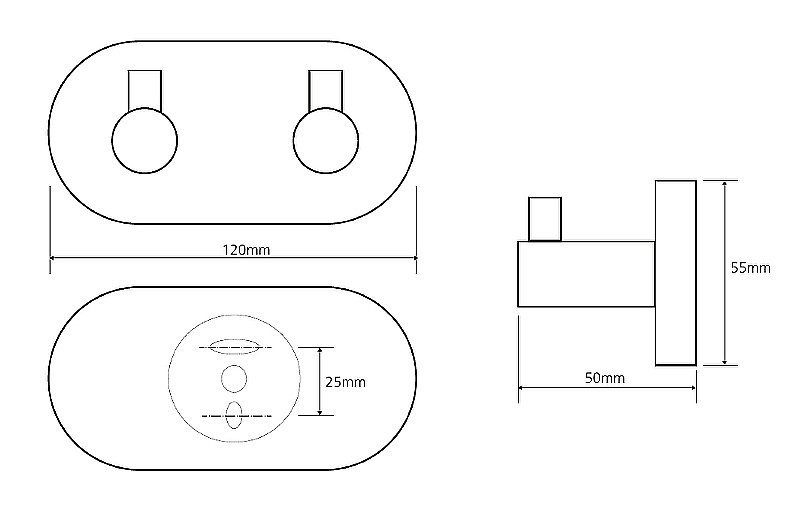 Крючок Bemeta DARK 104405200 черный матовый купить в интернет-магазине сантехники Sanbest