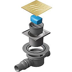 Душевой трап Pestan Confluo Standard 13000129 золото купить в интернет-магазине Sanbest