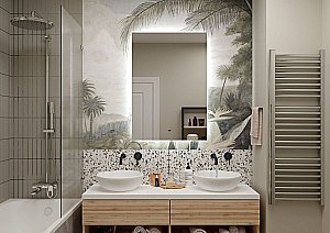 Зеркало ART&MAX PERUGIA 70 AM-Per-700-1000-DS-F в ванную от интернет-магазине сантехники Sanbest