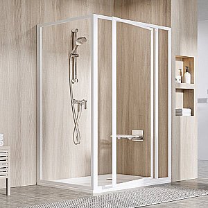 Душевой уголок Ravak Supernova SDOP+PSS 90х80x185 профиль белый/стекло прозрачное купить в интернет-магазине Sanbest