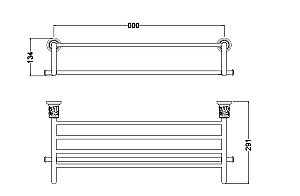 Полка Schein CARVING 7065042 хром купить в интернет-магазине сантехники Sanbest