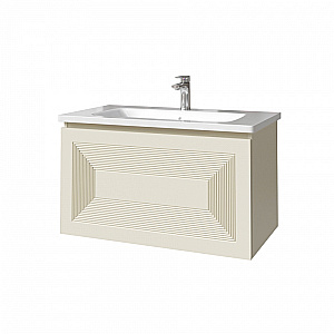 Тумба с раковиной Caprigo Modo-Quarta 100 с интегрированной ручкой, цвет на выбор для ванной в интернет-магазине Sanbest