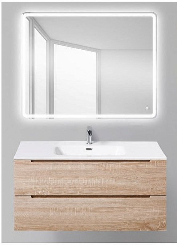 Тумба с раковиной Belbagno ETNA 80 rovere bianco для ванной в интернет-магазине Sanbest