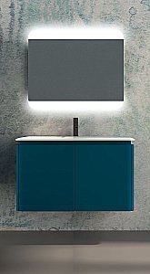 Тумба с раковиной Cezares Stylus 94 Blu Petrolio для ванной в интернет-магазине Sanbest