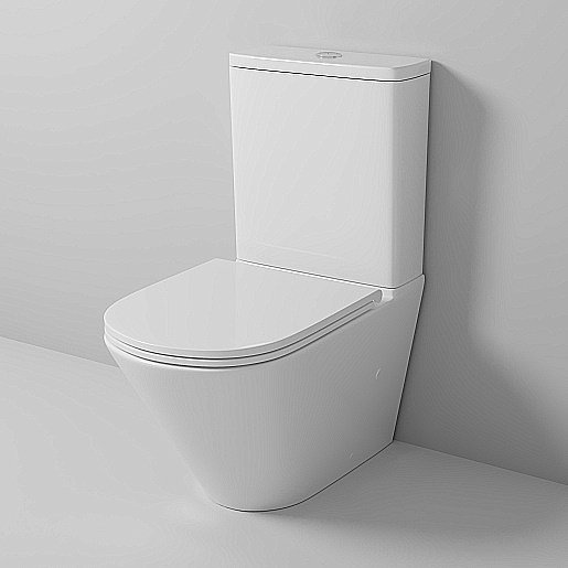 Унитаз-компакт Grossman Tornado GR-4449SQ безободковый, с бачком, с крышкой микролифт, слив-торнадо, белый глянцевый купить в интернет-магазине Sanbest