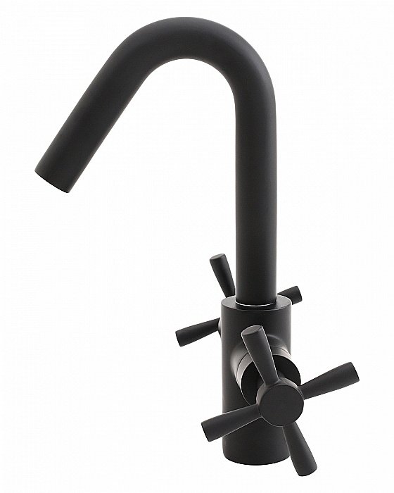 Смеситель для раковины Orange Mia M34-011b черный купить в интернет-магазине сантехники Sanbest