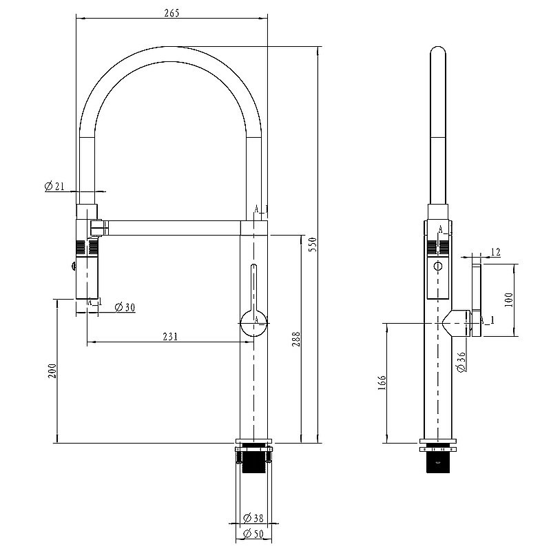 Смеситель для кухни Paulmark Leader Le214101-WH белый матовый купить в интернет-магазине сантехники Sanbest