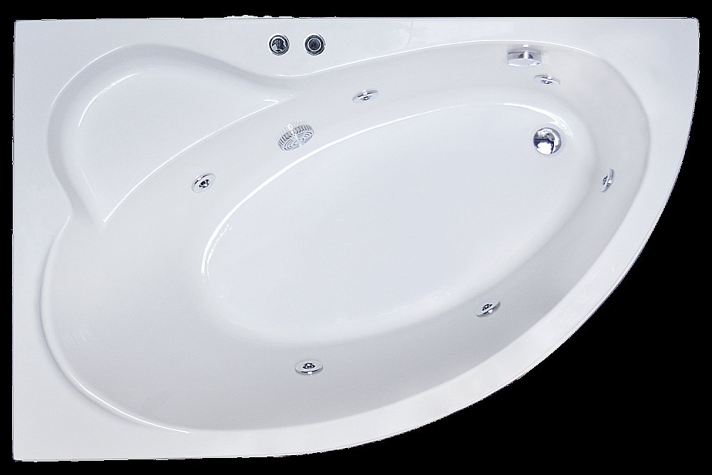 Акриловая ванна Royal Bath Alpine Standart RB819102ST 170x100 белая с гидромассажем купить в интернет-магазине Sanbest