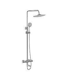 Душевая система Agger Thermo A2461100 хром купить в интернет-магазине сантехники Sanbest
