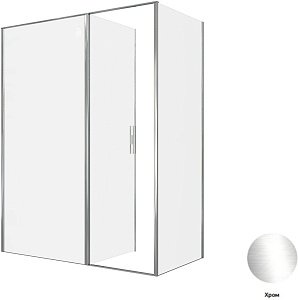 Душевой уголок Allen Brau Priority 100x80 3.31028.00 + 3.31040.00 прозрачный/хром купить в интернет-магазине Sanbest