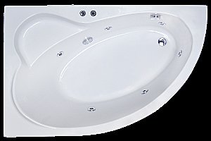 Акриловая ванна Royal Bath Alpine Standart RB819102ST 170x100 белая с гидромассажем купить в интернет-магазине Sanbest