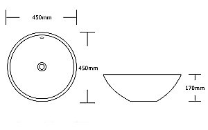 Раковина накладная CeruttiSpa 45 CR1001 белая купить в интернет-магазине Sanbest