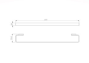 Полотенцедержатель WONZON & WOGHAND LOTTE WW-8312A хром купить в интернет-магазине сантехники Sanbest