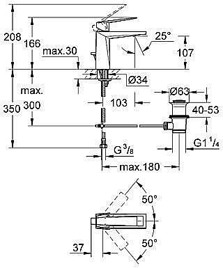 Смеситель для раковины Grohe Allure Brilliant 23029 000 купить в интернет-магазине сантехники Sanbest