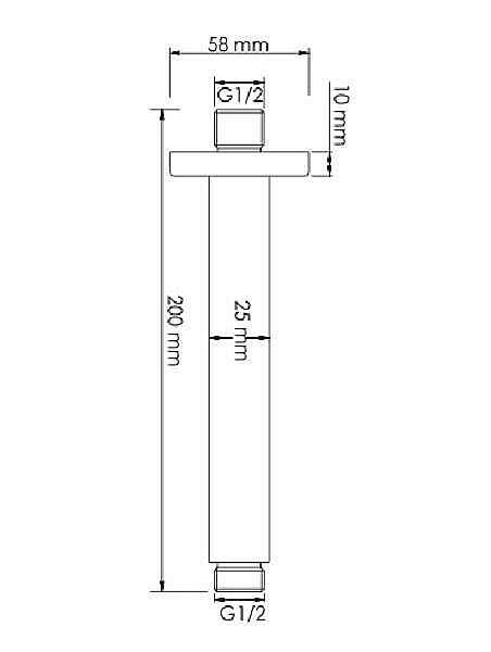 Душевая система WasserKraft Fulda SET4601 черная матовая купить в интернет-магазине сантехники Sanbest