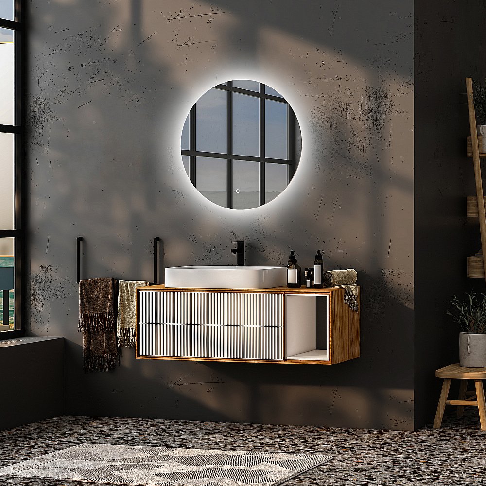 Зеркало ABBER Mond AG6202S-0.65 65x65 в ванную от интернет-магазине сантехники Sanbest
