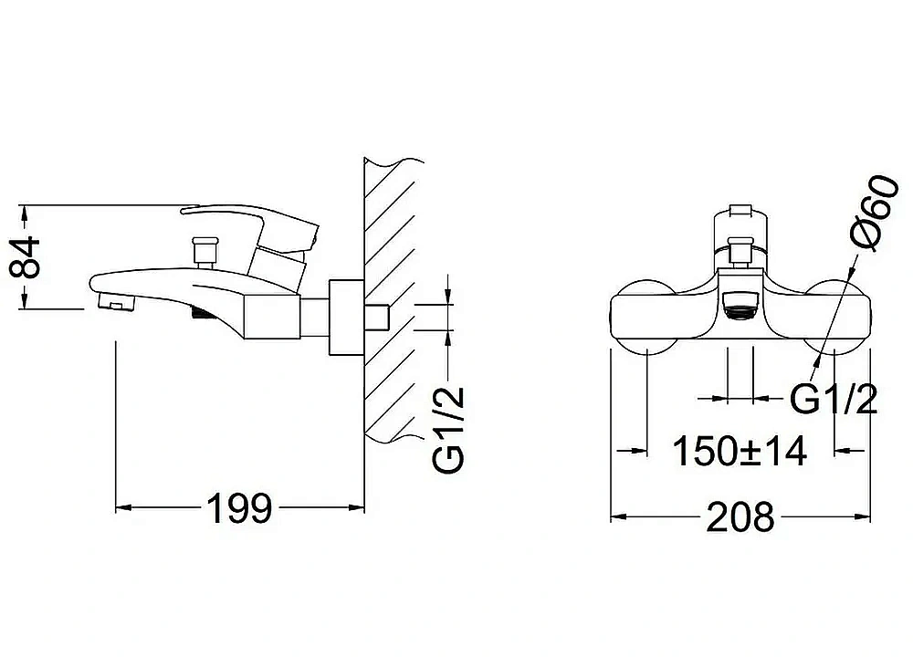 Смеситель для ванны Schein Whirl 42205/8035020 купить в интернет-магазине сантехники Sanbest